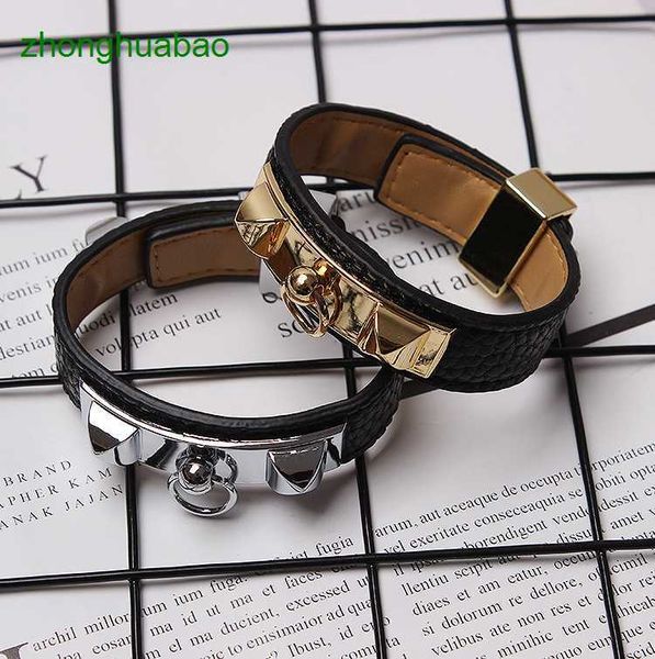 hemres designer bracelet punk style double layer fashionable and minimalist women's belt rivet gold-plated bracelet trend, Black
hemres designer bracelet punk style double layer fashionable and minimalist women's belt rivet gold-plated bracelet trend, Black