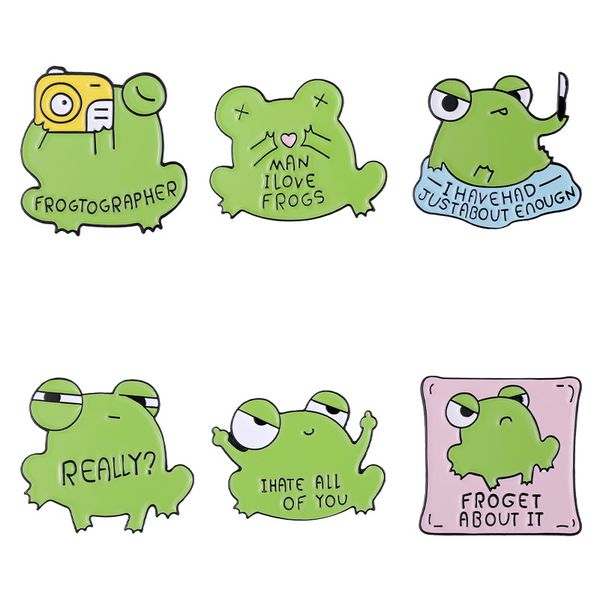 creative alloy animal frog brooch men women cute cartoon english letters badge clothing brooches pins jewelry gift in bulk, Gray
creative alloy animal frog brooch men women cute cartoon english letters badge clothing brooches pins jewelry gift in bulk, Gray