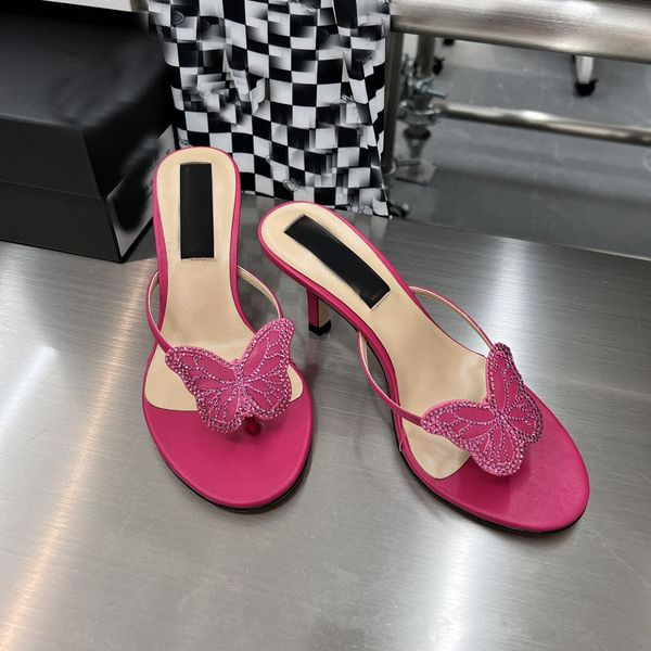 2023 slideshow designer luxury diamond butterfly high heels hih shining diamond fine with thong sandals and slippers sandals famous designer, Black
2023 slideshow designer luxury diamond butterfly high heels hih shining diamond fine with thong sandals and slippers sandals famous designer, Black