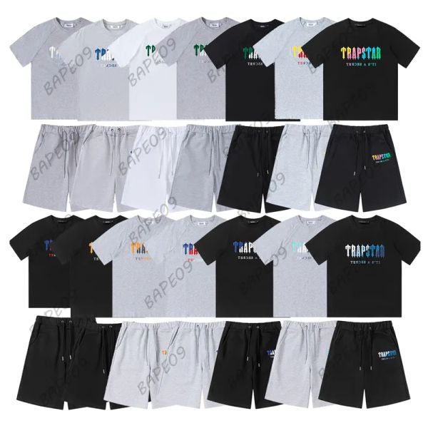 men's summer trapstar tracksuits designer rainbow towel embroidery decoding men and women t shirt pants sets men's black white rou, Gray
men's summer trapstar tracksuits designer rainbow towel embroidery decoding men and women t shirt pants sets men's black white rou, Gray