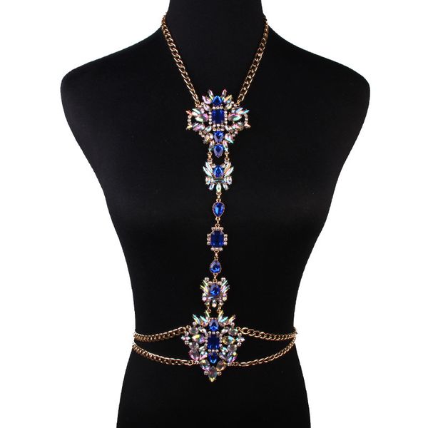 exaggerated diamond embedding bikini accessories necklace beach holiday style body chain necklace, Silver
exaggerated diamond embedding bikini accessories necklace beach holiday style body chain necklace, Silver