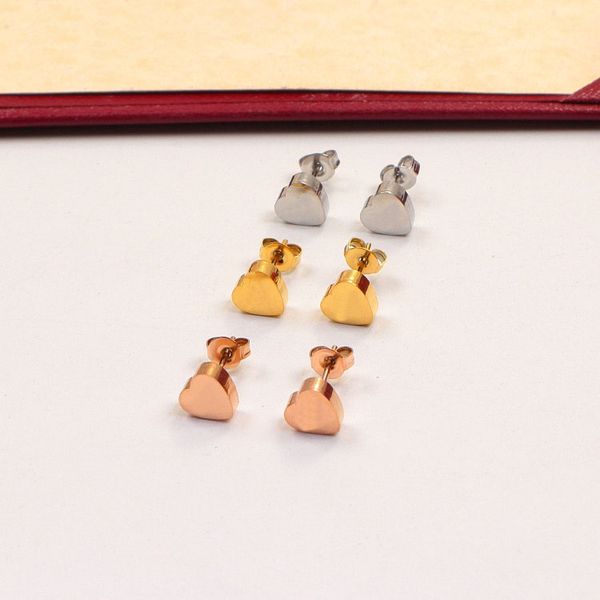 luxury womens heart love stud earrings for women classic style women lover studs titanium steel earings logo printed wedding party gifts, Golden;silver
luxury womens heart love stud earrings for women classic style women lover studs titanium steel earings logo printed wedding party gifts, Golden;silver