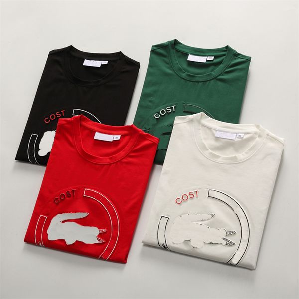 highquality men t-shirt designer shirt high street embroidery lacoste print clothing, White;black
highquality men t-shirt designer shirt high street embroidery lacoste print clothing, White;black