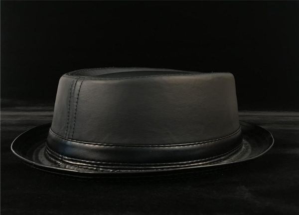 100 leather balck men pork pie hat for dad fedora fasgion gentleman flat bowler porkpie jazz size s m xl wide brim hats6285944, Blue;gray
100 leather balck men pork pie hat for dad fedora fasgion gentleman flat bowler porkpie jazz size s m xl wide brim hats6285944, Blue;gray