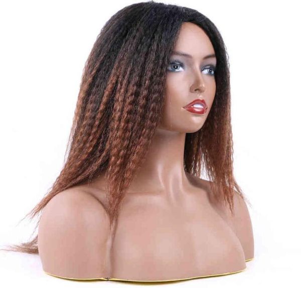 hair 14 inches short ombre kinky curly afro synthetic for women medium part black natural female 2203013041890, Black;brown
hair 14 inches short ombre kinky curly afro synthetic for women medium part black natural female 2203013041890, Black;brown