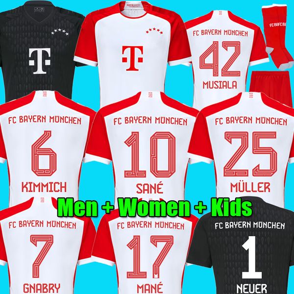 23 24 musiala soccer jerseys sane 2023 2024 football shirt goretzka gnabry bayerns munich men kids kits kimmich fans player sets, Black;yellow
23 24 musiala soccer jerseys sane 2023 2024 football shirt goretzka gnabry bayerns munich men kids kits kimmich fans player sets, Black;yellow