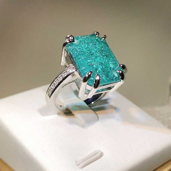 band rings 2022 new luxury emerald paraiba gemstone four-claw couple ring for women rectangle full diamond anniversary party gift jewelry j2, Silver
band rings 2022 new luxury emerald paraiba gemstone four-claw couple ring for women rectangle full diamond anniversary party gift jewelry j2, Silver