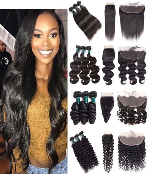 cuticle aligned hair bundles with frontal closure straight wavy curly remy human hair weave 3 bundles with 44 closure or 134 lac8328618, Black
cuticle aligned hair bundles with frontal closure straight wavy curly remy human hair weave 3 bundles with 44 closure or 134 lac8328618, Black