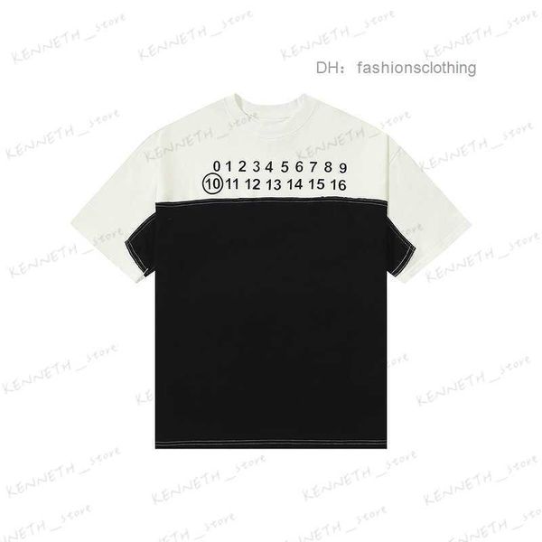 men's t-shirts margiela mm6 digital print color contrast panel round neck short sleeve casual cotton t-shirt for men and women tee t230, White;black
men's t-shirts margiela mm6 digital print color contrast panel round neck short sleeve casual cotton t-shirt for men and women tee t230, White;black