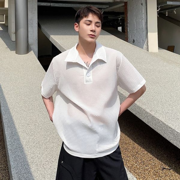 men's polos told tale mesh hollow out polo shirts male long sleeve transparent see through casual polo hole t shirt 230517, White;black
men's polos told tale mesh hollow out polo shirts male long sleeve transparent see through casual polo hole t shirt 230517, White;black