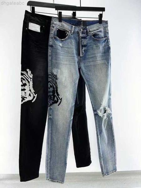 men's jeans designers jean trousers men embroidery patchwork ripped for trend brand motorcycle pant mens skinny, Blue
men's jeans designers jean trousers men embroidery patchwork ripped for trend brand motorcycle pant mens skinny, Blue
