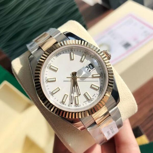 with original box high-quality watch 41mm 18k yellow gold movement automatic mens gd bracelet men's watches 2023, Slivery;brown
with original box high-quality watch 41mm 18k yellow gold movement automatic mens gd bracelet men's watches 2023, Slivery;brown