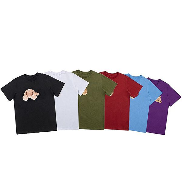 same paragraph for men and womenbear cartoon print letter short sleeves casual crewneck cotton t-shirt loose trend new short t, White;black
same paragraph for men and womenbear cartoon print letter short sleeves casual crewneck cotton t-shirt loose trend new short t, White;black