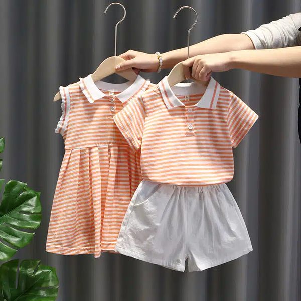 family matching outfits setelan saudara laki laki baru garis garis anak anak pria gaun putri anak perempuan pakaian santai luar keluarga pes, Blue
family matching outfits setelan saudara laki laki baru garis garis anak anak pria gaun putri anak perempuan pakaian santai luar keluarga pes, Blue