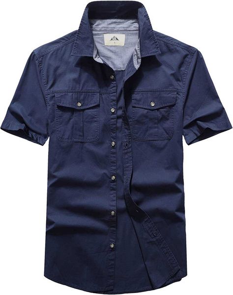 up poollyy men's casual shirt button work shirt short sleeve breathable zl2d, White;black
up poollyy men's casual shirt button work shirt short sleeve breathable zl2d, White;black