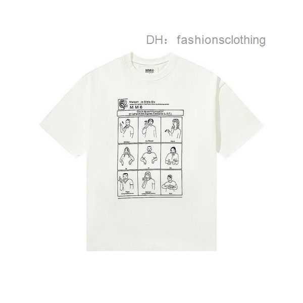 mm6 men's t-shirts margiela fun characters cartoon graffiti sign language print short-sleeved loose casual tide men and women couples t, White;black
mm6 men's t-shirts margiela fun characters cartoon graffiti sign language print short-sleeved loose casual tide men and women couples t, White;black