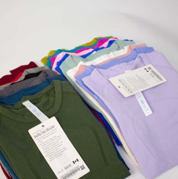 swiftly tech yoga lululemens womens wear ladies sports t shirts short-sleeved t-shirts moisture wicking knit high elastic breathable design, Gray
swiftly tech yoga lululemens womens wear ladies sports t shirts short-sleeved t-shirts moisture wicking knit high elastic breathable design, Gray
