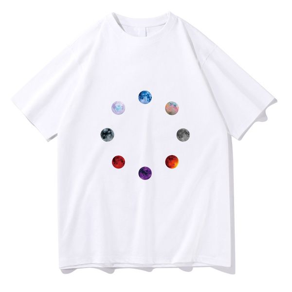 designer t-shirt boys and girls short sleeve women's fashion moon print loose casual harajuku ton sleeve women's breathable casual, White;black
designer t-shirt boys and girls short sleeve women's fashion moon print loose casual harajuku ton sleeve women's breathable casual, White;black