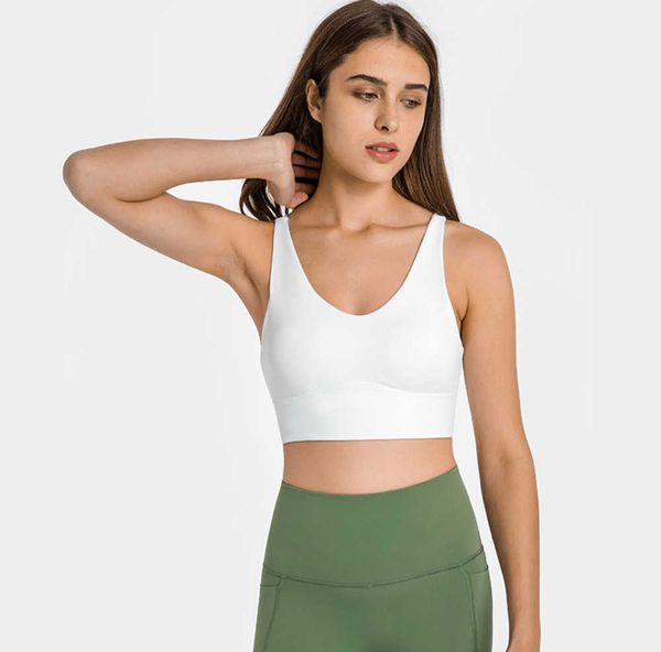 l172 straight strap longline bra yoga tank smooth soft fitness vest solid color women underwear quick drying sports bras with chest pad25es, Black;white
l172 straight strap longline bra yoga tank smooth soft fitness vest solid color women underwear quick drying sports bras with chest pad25es, Black;white