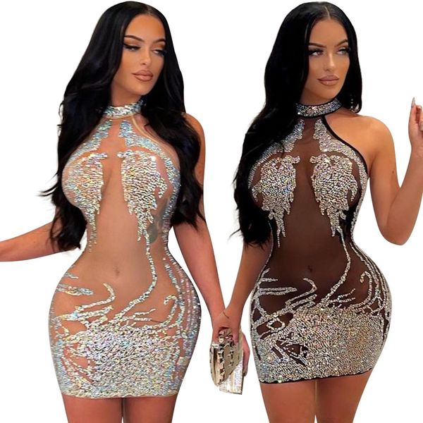 dresses echoine women hang a neck mesh skinny drilling perspective mini dress summer nightclub party elegant dresses vestidos, Black;gray
dresses echoine women hang a neck mesh skinny drilling perspective mini dress summer nightclub party elegant dresses vestidos, Black;gray