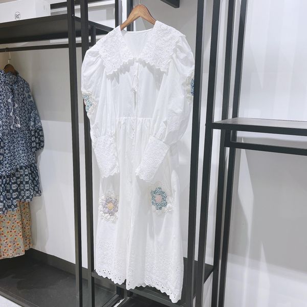 dresses women dress 2022 summer new 100% cotton vneck stereoscopic floral lantern sleeves longsleeve women midlength loose dress, Black;gray
dresses women dress 2022 summer new 100% cotton vneck stereoscopic floral lantern sleeves longsleeve women midlength loose dress, Black;gray