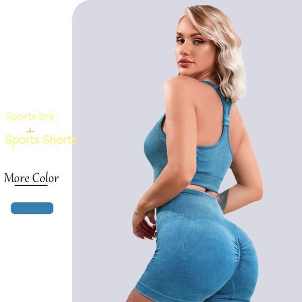 sand wash seamless yoga suit shockproof beautiful back sports bra women's high waist hip lift butt fold yoga shorts
sand wash seamless yoga suit shockproof beautiful back sports bra women's high waist hip lift butt fold yoga shorts