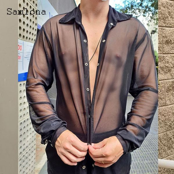 men's polos mens casual seethrough polo shirt men longsleeved transparent blouse male elegant shirt blusas oversized clothing 230517, White;black
men's polos mens casual seethrough polo shirt men longsleeved transparent blouse male elegant shirt blusas oversized clothing 230517, White;black