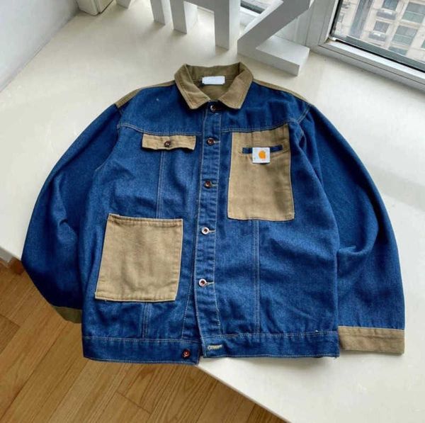 fashion vintage workwear mens denim jackets carhart designer jacket men women cardigan coat embroidery panel hip hop sweatshirt loose design, Black;brown
fashion vintage workwear mens denim jackets carhart designer jacket men women cardigan coat embroidery panel hip hop sweatshirt loose design, Black;brown
