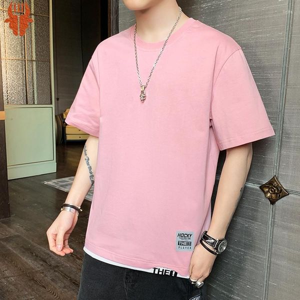 men's t shirts casual shirt for men summer clothing solid color streetwear trends cool tshirts korean fashion short sleeve, White;black
men's t shirts casual shirt for men summer clothing solid color streetwear trends cool tshirts korean fashion short sleeve, White;black