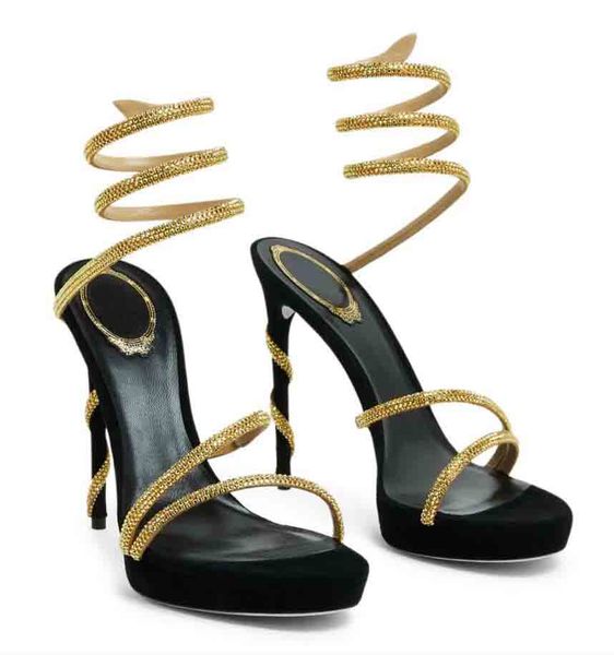 bride designer sandal women platform high heels calfskin leather cleo margot crystal-embellished leather wrap sandals satin with box 35-43, Black
bride designer sandal women platform high heels calfskin leather cleo margot crystal-embellished leather wrap sandals satin with box 35-43, Black