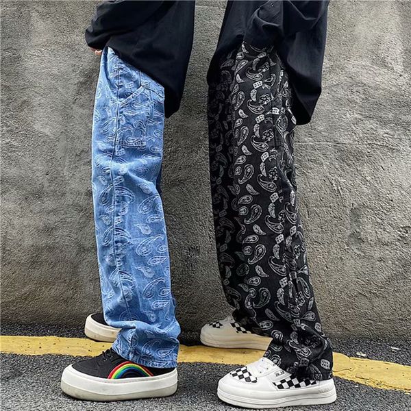 mens jeans bandana men embroidery spring wide leg denim pant baggy oversized trousers straight paisley branded clothing 230516, Blue
mens jeans bandana men embroidery spring wide leg denim pant baggy oversized trousers straight paisley branded clothing 230516, Blue