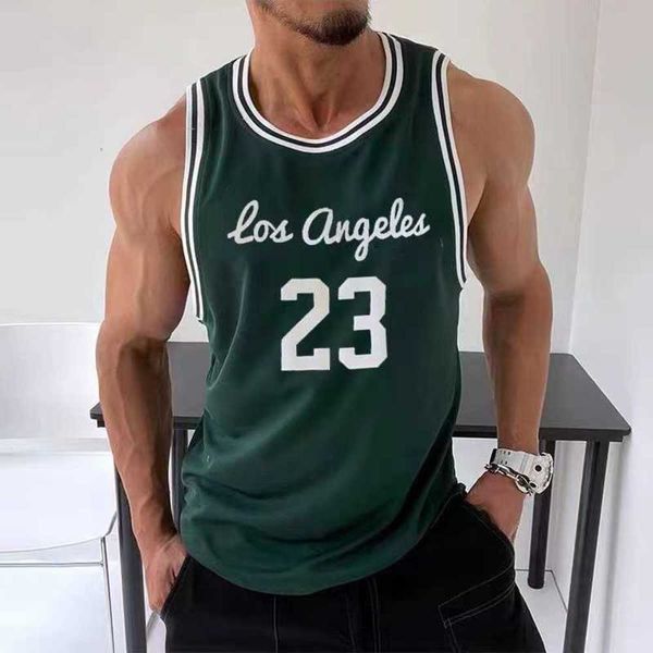 men's tank summer gyms mesh fitness workou joggers sleeveless t-shirt male basketball training fashion no. 23 vest sports, White;black
men's tank summer gyms mesh fitness workou joggers sleeveless t-shirt male basketball training fashion no. 23 vest sports, White;black