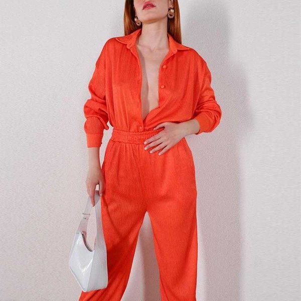 suit womens long sleeve pant sleeved blouse elastic waist loose trousers spring and autumn two piece set, White
suit womens long sleeve pant sleeved blouse elastic waist loose trousers spring and autumn two piece set, White