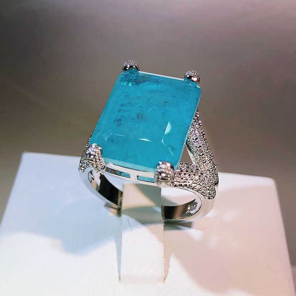 band rings 2022 new fashion paraiba emeralds couples ring for women sapphire rectangle full of diamonds engagement anniversary gift jewelry, Silver
band rings 2022 new fashion paraiba emeralds couples ring for women sapphire rectangle full of diamonds engagement anniversary gift jewelry, Silver