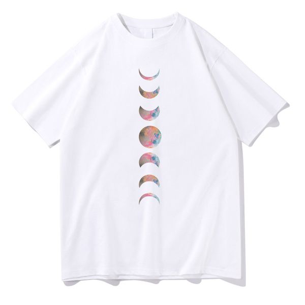 designer t-shirt boys and girls short sleeve women's fashion moon print loose casual harajuku ton sleeve women's breathable casual, White;black
designer t-shirt boys and girls short sleeve women's fashion moon print loose casual harajuku ton sleeve women's breathable casual, White;black