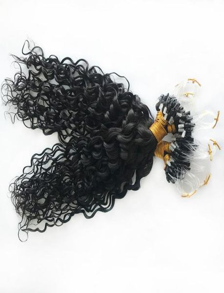 curly micro ring loop human hair extensions 100 strands natural color remy peruvian human hairs can be dyed6840310, Black
curly micro ring loop human hair extensions 100 strands natural color remy peruvian human hairs can be dyed6840310, Black