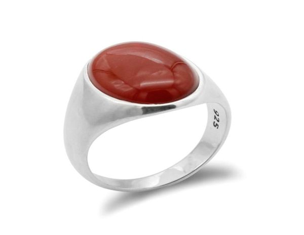 925 sterling silver agate stone ring for men with natural red onyx ring simple design male women turkish handmade jewelry gift7539028, Golden;silver
925 sterling silver agate stone ring for men with natural red onyx ring simple design male women turkish handmade jewelry gift7539028, Golden;silver