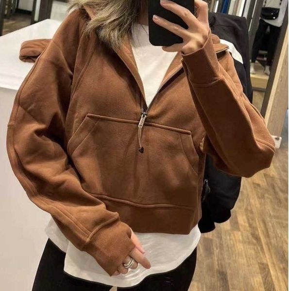 yoga hoodie jackets designers hoodies scuba womens thick lulus sports half zipper terry sweater cing autumn and winter new high end 57ess, Black
yoga hoodie jackets designers hoodies scuba womens thick lulus sports half zipper terry sweater cing autumn and winter new high end 57ess, Black