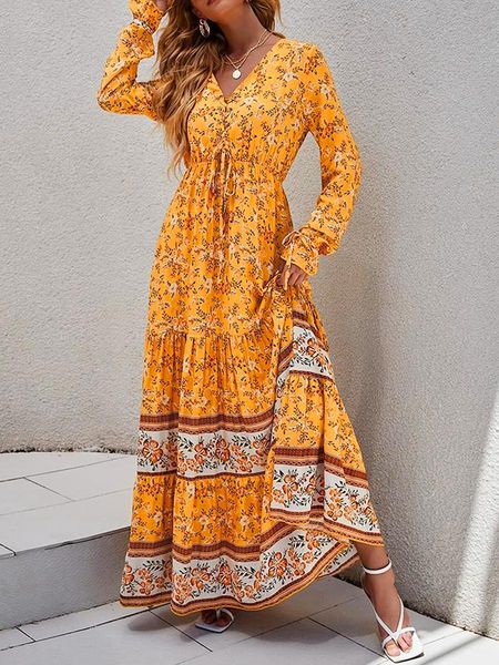 dresses long dresses for women bohemia floral print v neck wrap boho dress female summer long sleeve loose beach holiday sundress, Black;gray
dresses long dresses for women bohemia floral print v neck wrap boho dress female summer long sleeve loose beach holiday sundress, Black;gray
