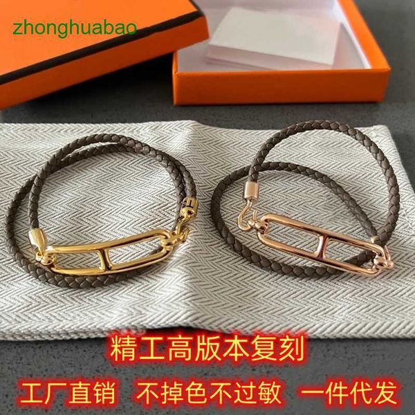 hemres designer bracelet seiko high edition reprint s925 sterling silver h home new exquisite pig nose double layer multicolor leather rope, Black
hemres designer bracelet seiko high edition reprint s925 sterling silver h home new exquisite pig nose double layer multicolor leather rope, Black