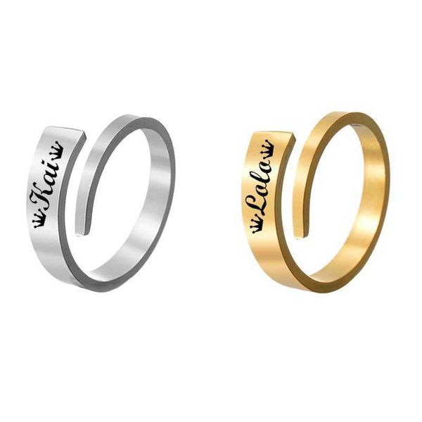 new 304 stainless steel smooth engraved titanium ring is fashionable and simple the opening can be adjusted trendy, Silver
new 304 stainless steel smooth engraved titanium ring is fashionable and simple the opening can be adjusted trendy, Silver