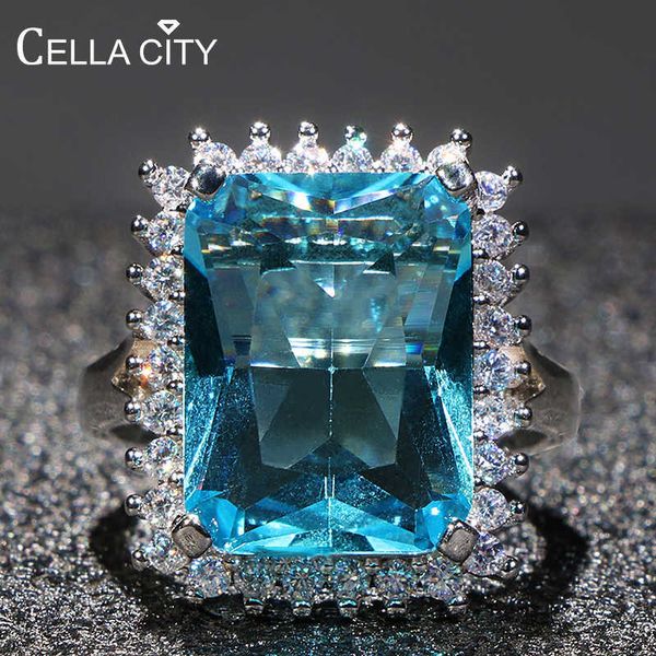 band rings cellity aquamarine ring for women silver 925 jewelry for party hyperbole huge rectangle gemstones size6 7 8 9 10 party gift j2305
band rings cellity aquamarine ring for women silver 925 jewelry for party hyperbole huge rectangle gemstones size6 7 8 9 10 party gift j2305