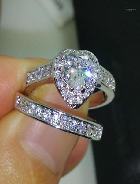 cluster rings size 5678910 fashion jewelry pear cut 10kt white gold filled cz simulated stones wedding women heart ring set g4984282, Golden;silver
cluster rings size 5678910 fashion jewelry pear cut 10kt white gold filled cz simulated stones wedding women heart ring set g4984282, Golden;silver