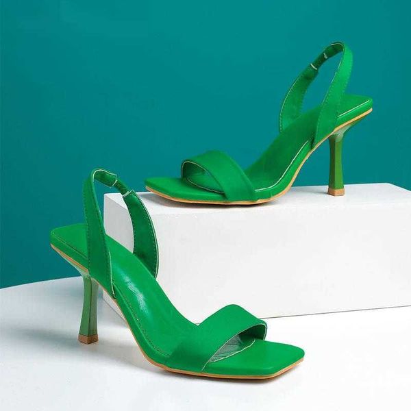 sandals 2023 summer women green slingbacks banquet shoes concise square toe high heels slides pumps 230511, Black
sandals 2023 summer women green slingbacks banquet shoes concise square toe high heels slides pumps 230511, Black