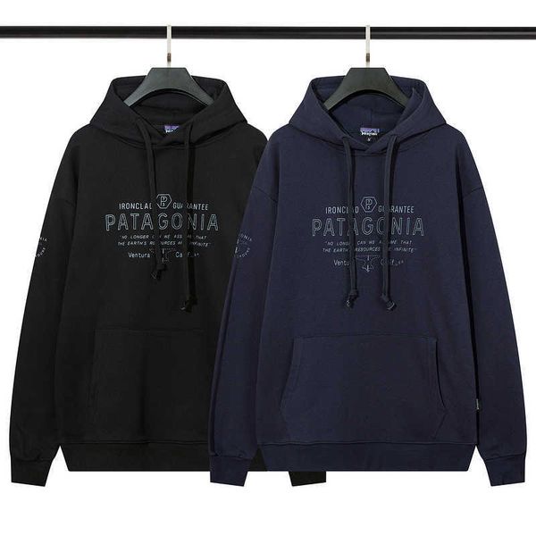 cotton sweater loose hooded pullover sweater men and women couple hoodies, Blue 
cotton sweater loose hooded pullover sweater men and women couple hoodies, Blue