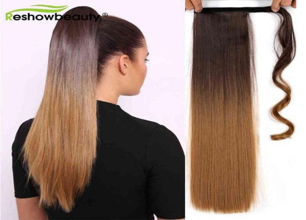 long straight ponytail extension hairpiece wrap around clip in synthetic hair extensions 22 inch 100g natural fake hair 2202085312219, Black;brown
long straight ponytail extension hairpiece wrap around clip in synthetic hair extensions 22 inch 100g natural fake hair 2202085312219, Black;brown