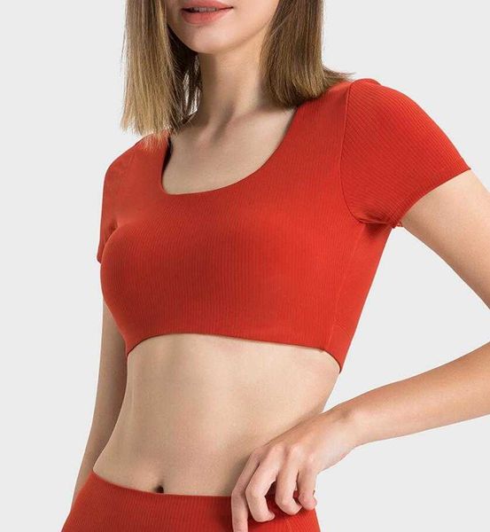 lu-375 ebb to street with padded bra striped ribbed fashionable short sports shirt short sleeved women's versatile fitness yoga suit, White
lu-375 ebb to street with padded bra striped ribbed fashionable short sports shirt short sleeved women's versatile fitness yoga suit, White