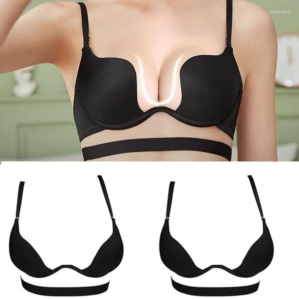 camisoles & tanks women deep v low cut bra ladies push up backless invisible halter convertible seamless u plunge shaped bras, Black;white
camisoles & tanks women deep v low cut bra ladies push up backless invisible halter convertible seamless u plunge shaped bras, Black;white