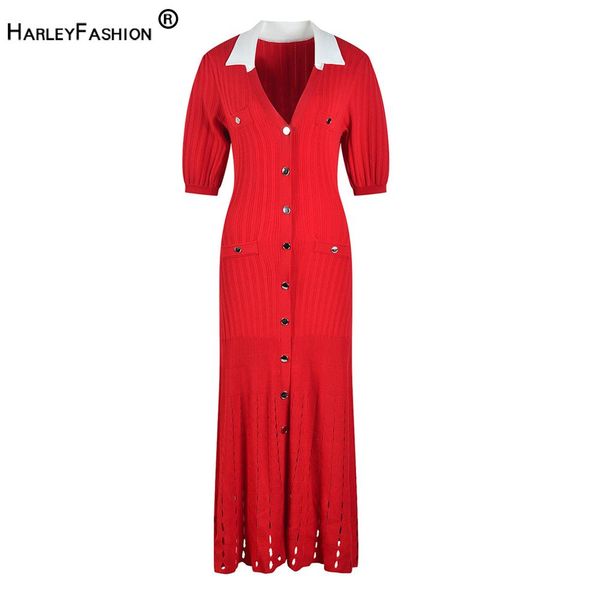 dresses summer women long bright red knit dress puff sleeve polo collar fashion design for lady high quality, Black;gray
dresses summer women long bright red knit dress puff sleeve polo collar fashion design for lady high quality, Black;gray