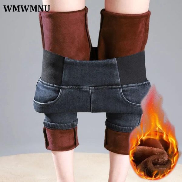 jeans winter thickened high waist jeans women large size 3438 plus velvet warm skinny pencil pants casual slim stretch denim trousers, Blue
jeans winter thickened high waist jeans women large size 3438 plus velvet warm skinny pencil pants casual slim stretch denim trousers, Blue